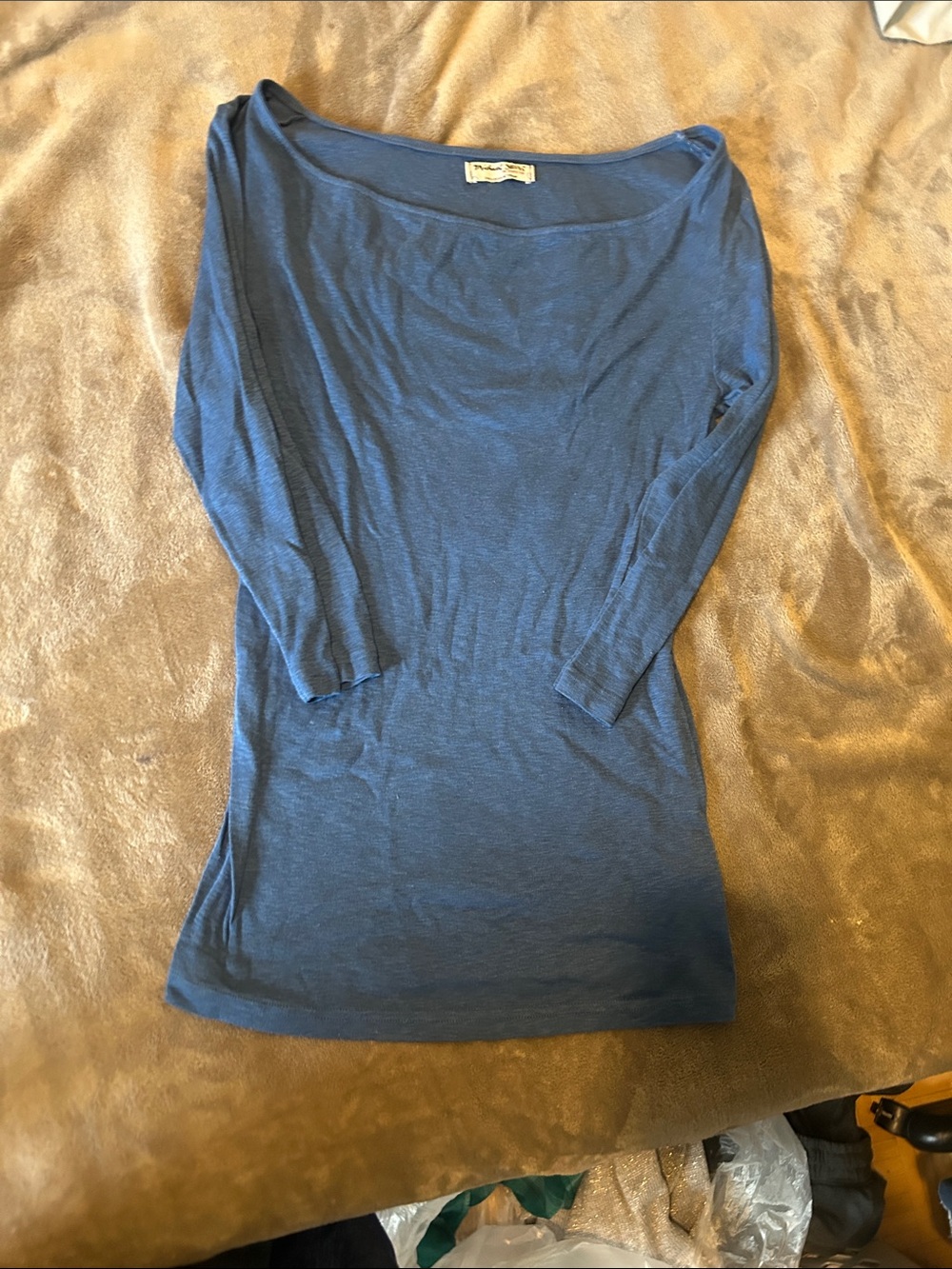 Micheal Stars | Boat Neck 1/4 Sleeve Shirt
